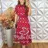 Milla Chic - millachic com br conjunto natalia em lesie algodao bordada vermelho 6 Conjunto Natália Em Lesie Algodão Bordada - Vermelho - Milla Chic