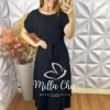 Conjunto Simone Em Viscolinho - Preto - Milla Chic