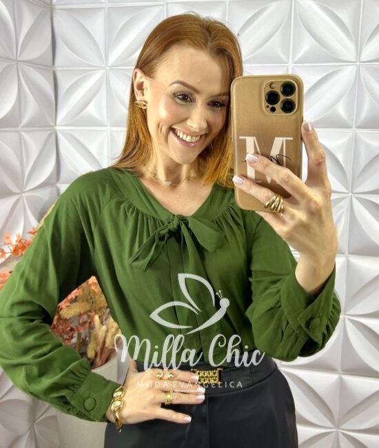 Conjunto Sirlei Em Tricot Modal - Verde - Milla Chic
