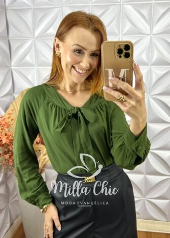 Conjunto Sirlei Em Tricot Modal - Verde - Milla Chic