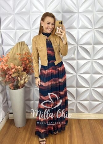 Jaqueta Lúcia Em P.U - Caramelo - Milla Chic
