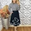 Milla Chic - millachic com br saia rafaela em alfaiataria marrant preto 3 Saia Rafaela Em Alfaiataria Marrant- Preto - Milla Chic