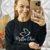 Milla Chic - millachic com br sueter lolla em tricot preto Suéter Lolla Em Tricot -  Preto - Milla Chic