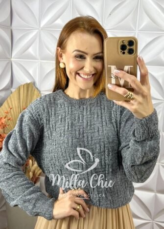 Milla Chic - millachic com br sueter lolla em tricot preto 14 Suéter Lolla Em Tricot -  Preto - Milla Chic
