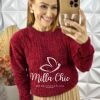 Milla Chic - millachic com br sueter lolla em tricot vermelho 2 Suéter Lolla Em Tricot - Vermelho - Milla Chic