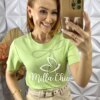 T-Shirt Laço Milla - Verde - Milla Chic