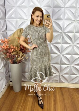 Milla Chic - millachic com br vestido cintia em tweed 1 Vestido Cintia Em Tweed - Milla Chic