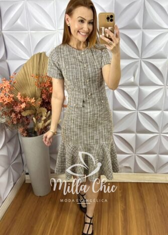 Vestido Cintia Em Tweed - Milla Chic