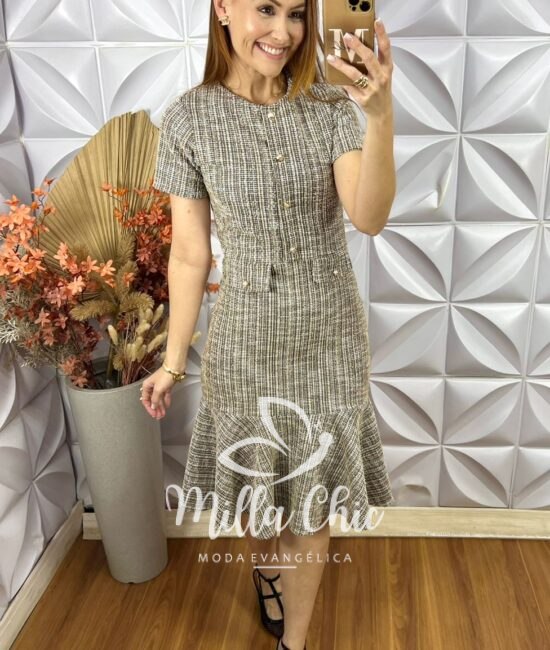 Vestido Cintia Em Tweed - Milla Chic