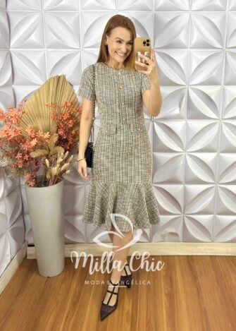 Vestido Cintia Em Tweed - Milla Chic