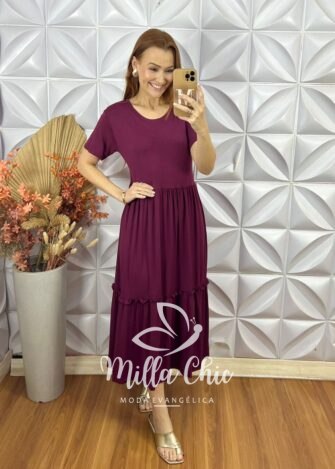 Milla Chic - millachic com br vestido comfy zaia marsala 4 Vestido Comfy Zaia - Marsala - Milla Chic