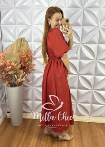 Vestido Júlia - Laranja - Milla Chic