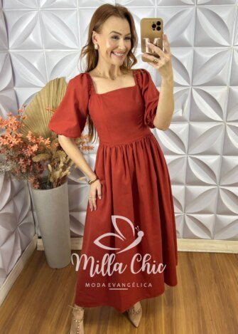 Vestido Júlia - Laranja - Milla Chic