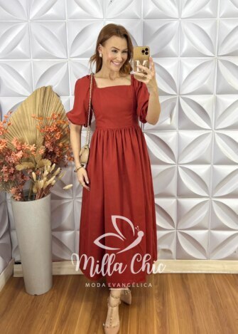 Vestido Júlia - Laranja - Milla Chic