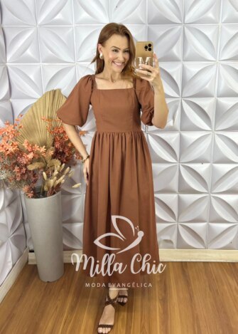 Vestido Júlia - Marrom - Milla Chic