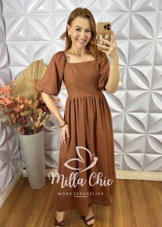 Vestido Júlia - Marrom - Milla Chic