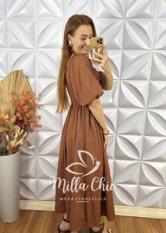Vestido Júlia - Marrom - Milla Chic