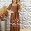 Milla Chic - millachic com br vestido julia marrom 4 Vestido Júlia - Marrom - Milla Chic