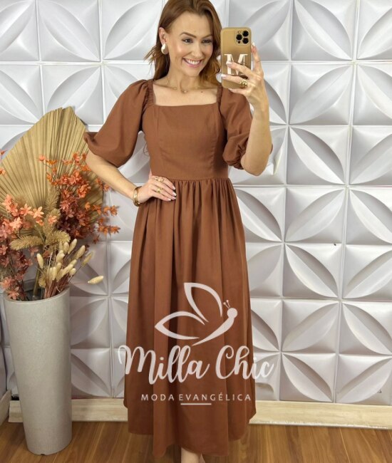 Vestido Júlia - Marrom - Milla Chic