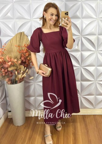 Vestido Júlia - Marrom - Milla Chic