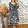 Vestido Juliana Manga Longa - Azul - Milla Chic