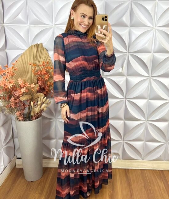 Vestido Longo Celina em Tule - Milla Chic