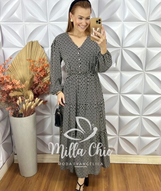 Vestido Marta Em Viscolinho - Terra Cota - Milla Chic