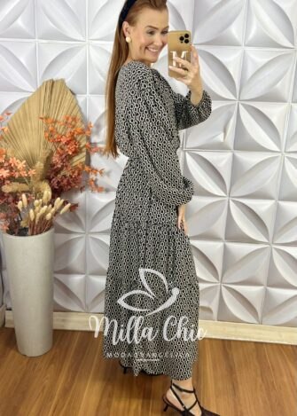 Vestido Marta Em Viscolinho - Terra Cota - Milla Chic