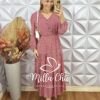 Milla Chic - millachic com br vestido marta em viscolinho terra cota 6 Vestido Marta Em Viscolinho - Terra Cota - Milla Chic