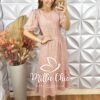 Vestido Nadir Em Viscolinho - Rosa - Milla Chic