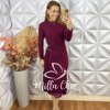 Vestido Pamela Em Moletinho - Marsala - Milla Chic