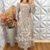 Vestido Sara em Viscolinho Manga Longa - Milla Chic