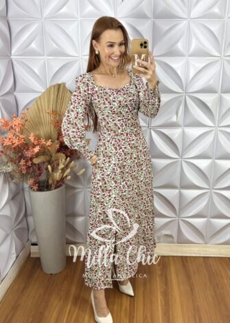 Milla Chic - millachic com br vestido raab manga longa copia 2 Vestido Sara em Viscolinho Manga Longa - Milla Chic