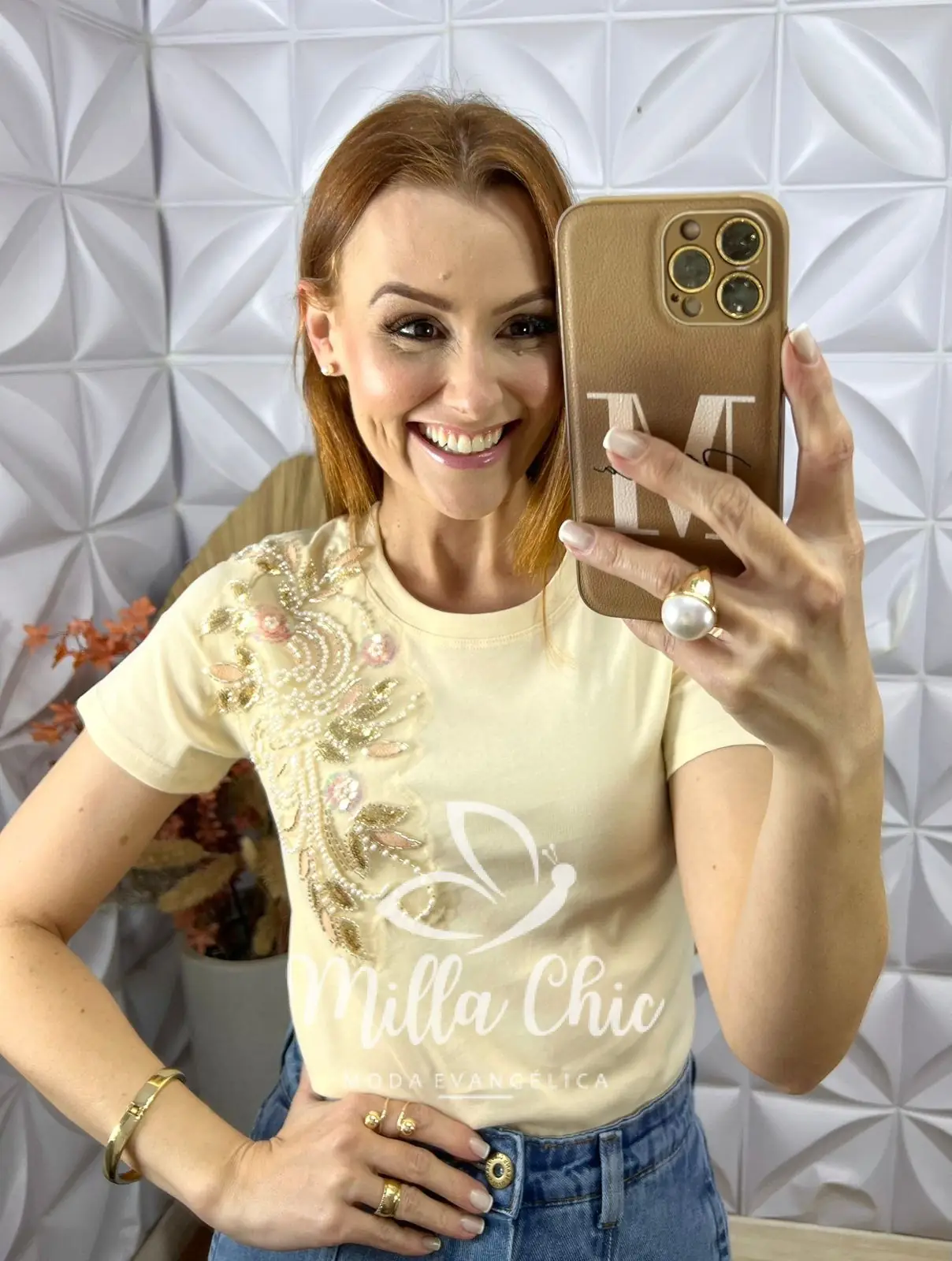 Blusa Maria Em Algodão Bordada – Creme – Milla Chic Blusa Maria Em Algodão Bordada - Creme - Milla Chic