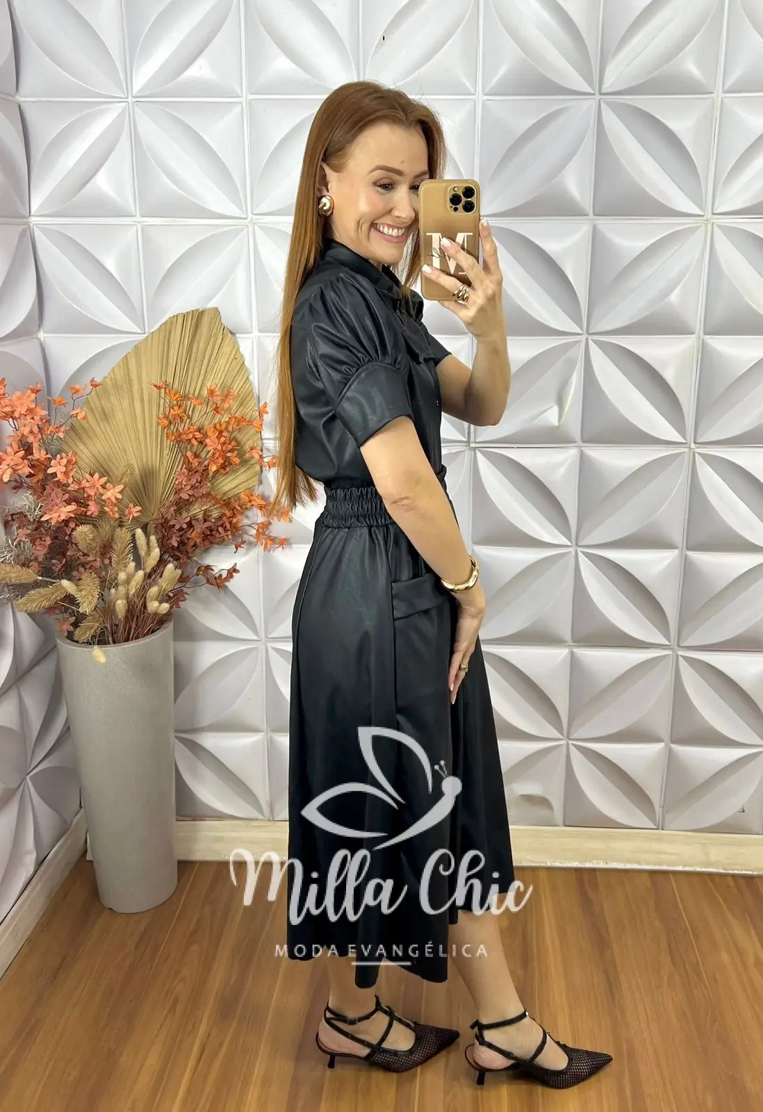 Conjunto Ana Clara Em P.U – Preto – Milla Chic Conjunto Ana Clara Em P.U - Preto - Milla Chic
