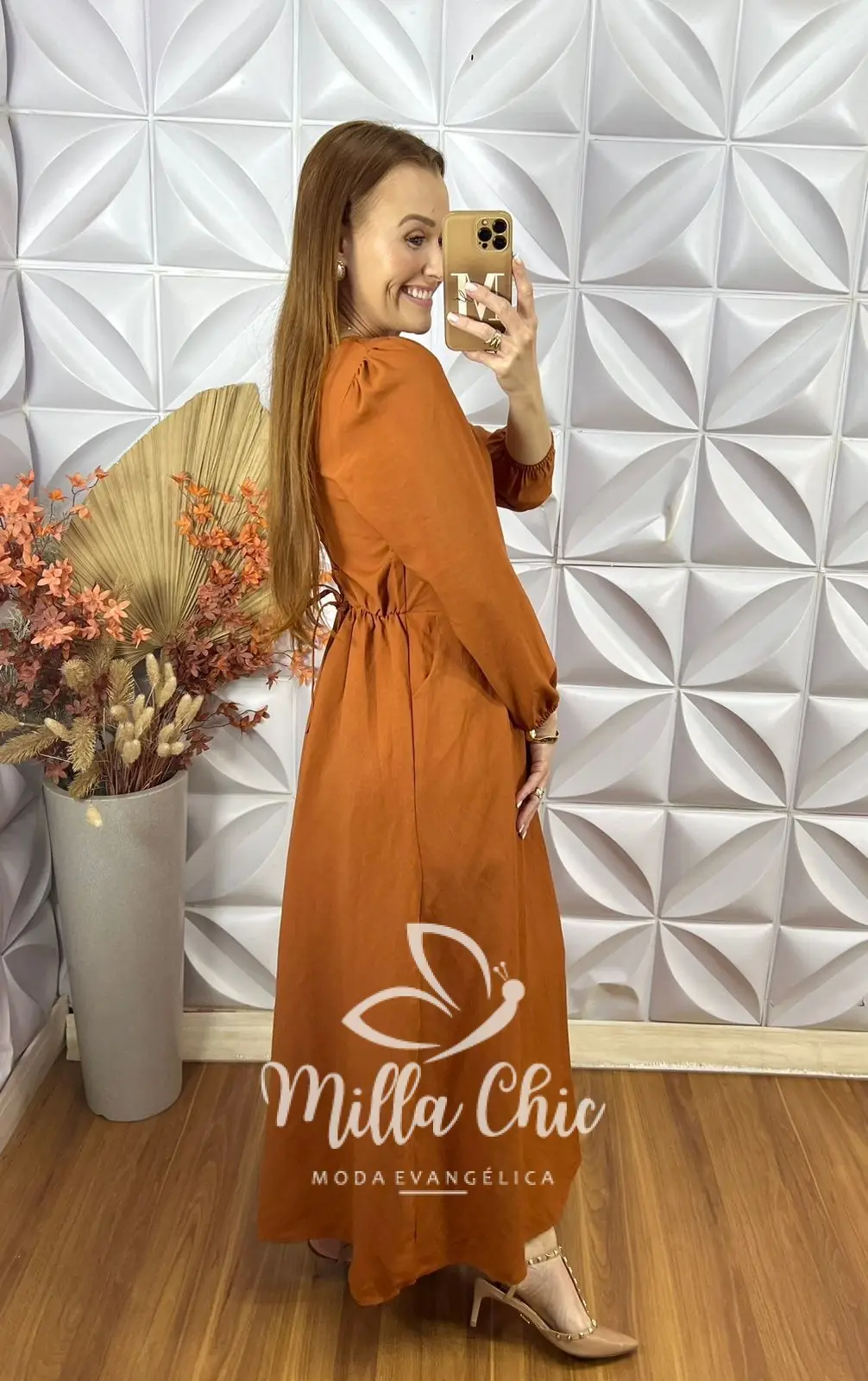 Vestido Elvira Em Alfaiataria Marrant – TerraCota – Milla Chic Vestido Elvira Em Alfaiataria Marrant - TerraCota - Milla Chic