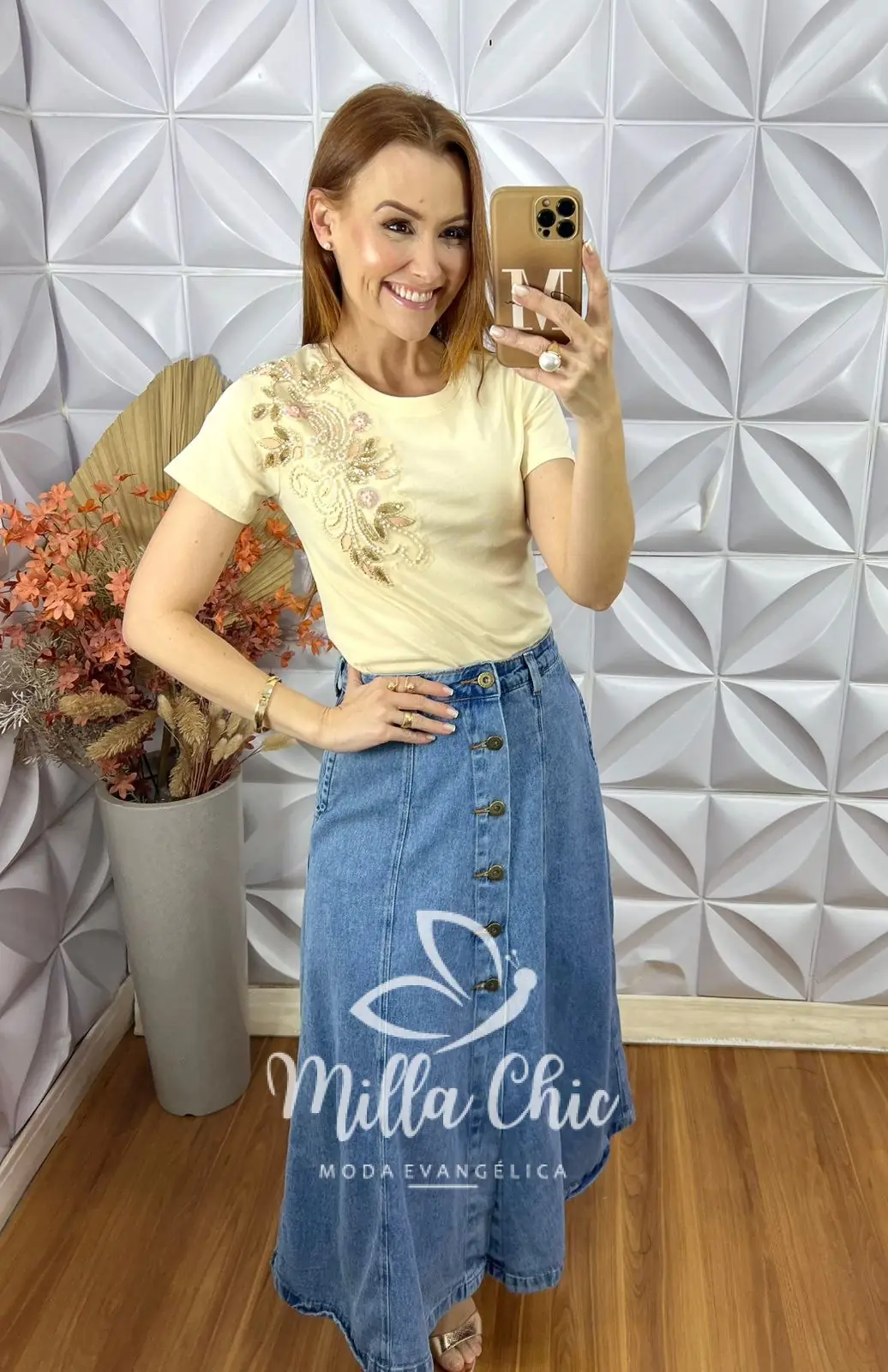 Blusa Maria Em Algodão Bordada – Creme – Milla Chic Blusa Maria Em Algodão Bordada - Creme - Milla Chic