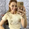 Blusa Maria Em Algodão Bordada - Creme - Milla Chic