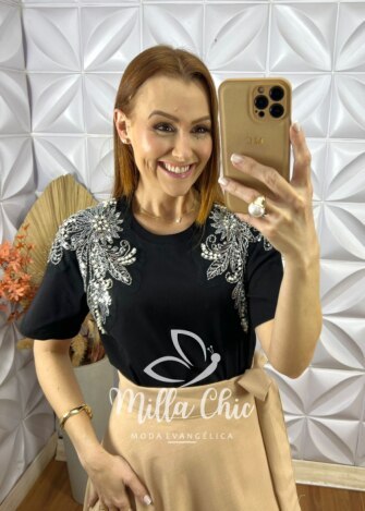 Milla Chic - millachic com br blusa yolanda preta 7 Blusa Yolanda - Preta - Milla Chic
