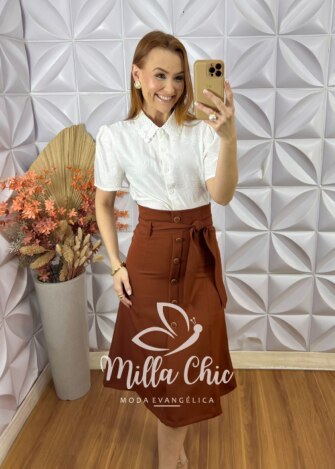 Milla Chic - millachic com br camisa domenica gola guipper branca 4 Camisa Domênica Gola Guipper - Branca - Milla Chic