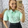 Milla Chic - millachic com br camisa domenica gola guipper verde 6 Camisa Domênica Gola Guipper - Verde - Milla Chic
