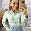 Camisa Érica Em Linho - Bege - Milla Chic
