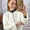 Casaco Marina em pelos Branco - Milla Chic
