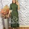 Conjunto Tânia Em Malha Algodão - Verde - Milla Chic