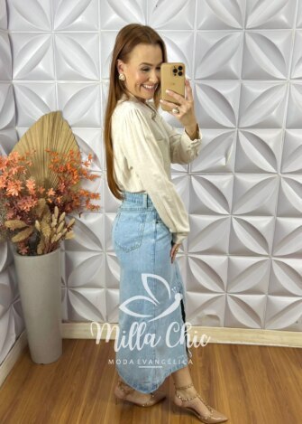 Milla Chic - millachic com br saia jeans amabile 2 Saia Jeans - Amabile - Milla Chic