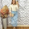 Saia Jeans - Amabile - Milla Chic