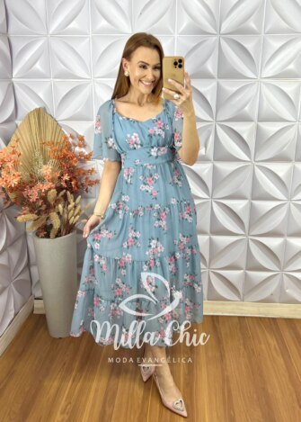 Vestido Antonia Em Tule - Milla Chic