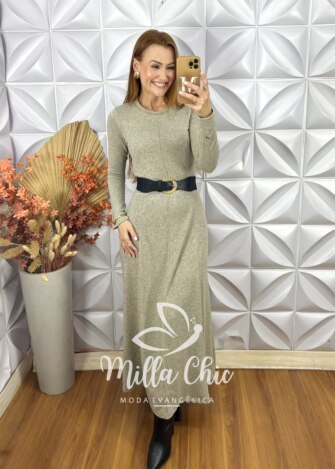 Vestido Danúbia Em Lãzinha - Milla Chic