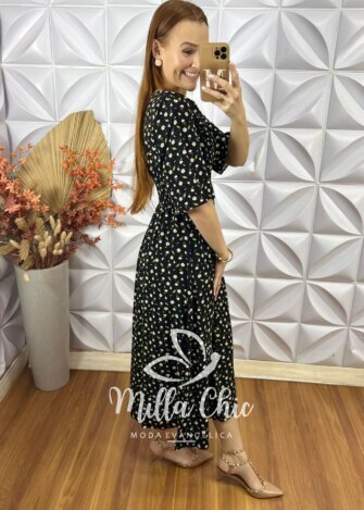 Vestido Helena Em Viscolinho - Milla Chic