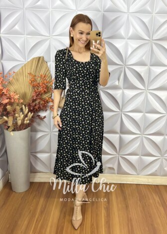 Vestido Helena Em Viscolinho - Milla Chic